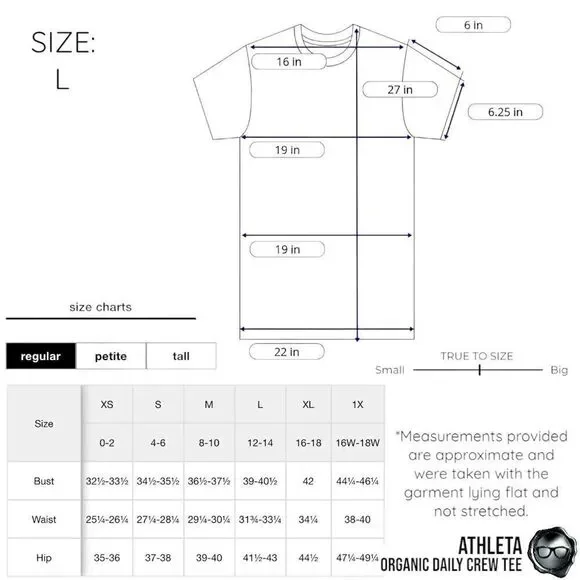 ATHLETA ORGANIC DAILY CREW TEE SHIRT GREY HEATHER COTTON T-SHIRT SIZE LARGE NEW - Picture 10 of 14